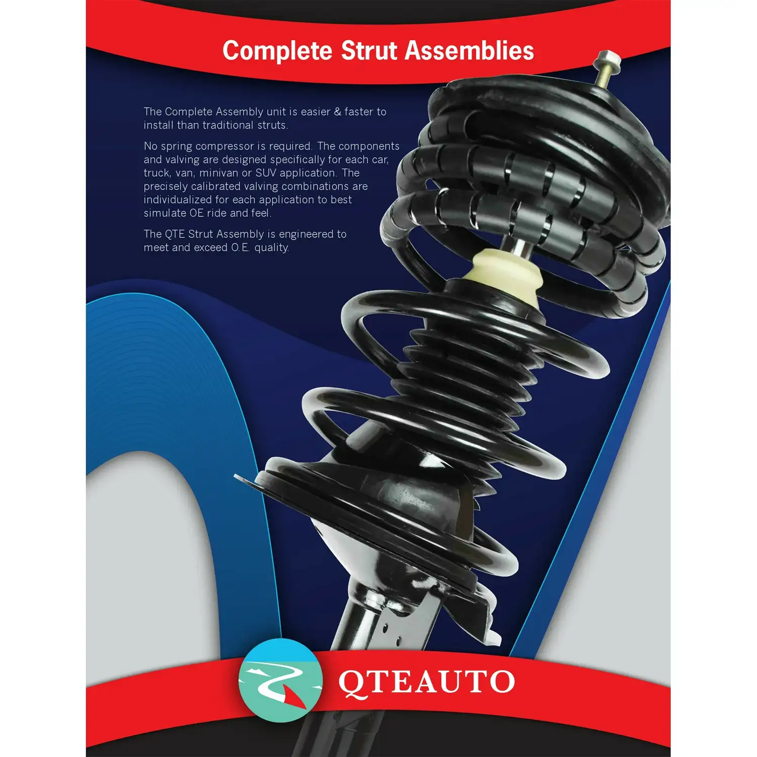 Set Front Quick Complete Strut-Coil Spring-Rear Shock For 2018-2021 GMC Terrain - Image 2